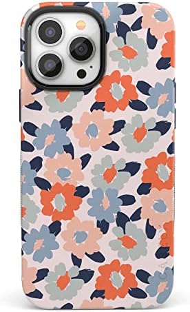 Casely iPhone 13 Pro Max מקרה | תואם ל- Magsafe | שדה פרחים | מקרה פרחוני פסטל